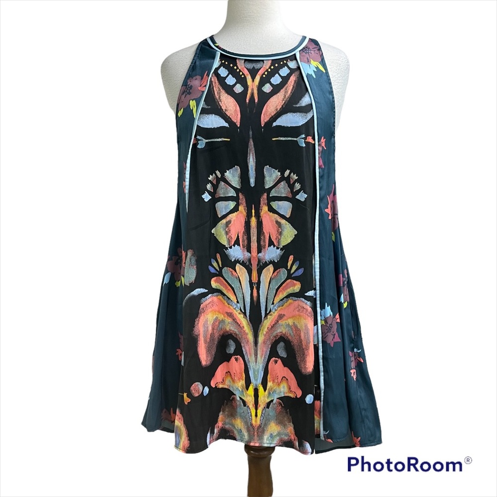 Free People Dream Free Batik Tunic mini dress medium